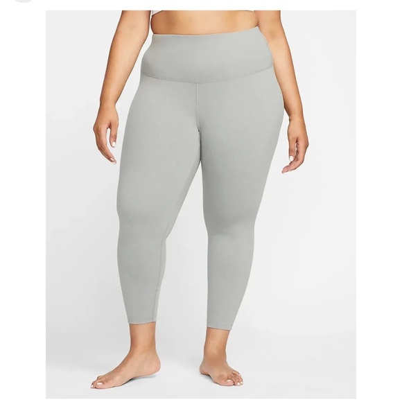 Nike High-Waisted 7/8 Leggings in Grey NWT - Picture 3 of 5
